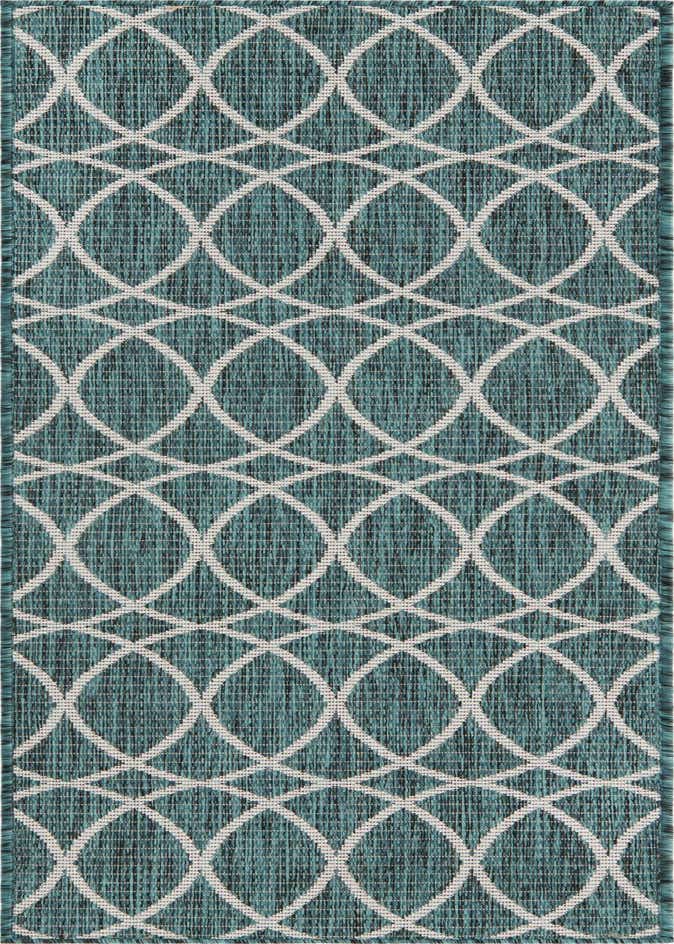 2' x 6' Easy-Clean Trellis Indoor / Outdoor Runner Rug