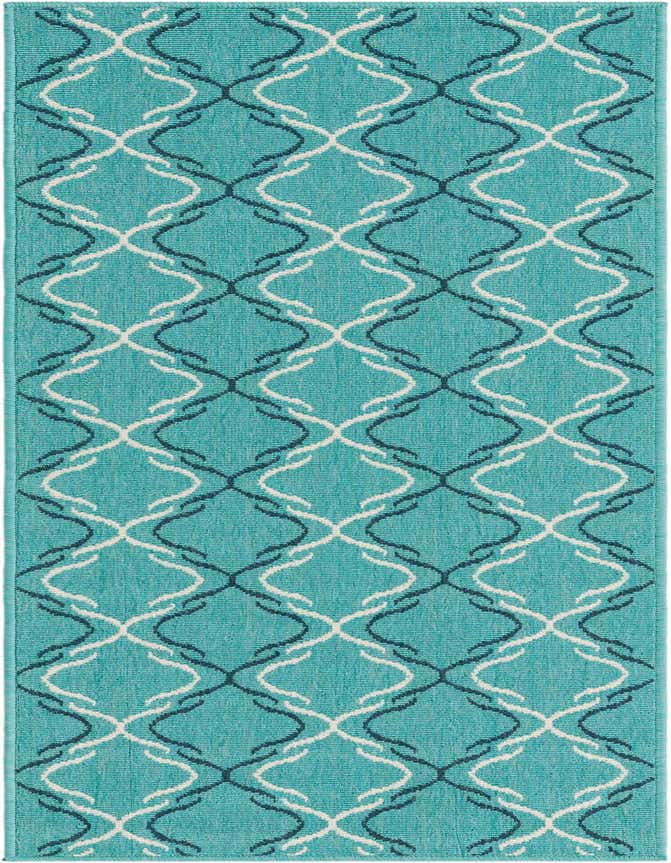 2' x 6' Easy-Clean Trellis Indoor / Outdoor Runner Rug