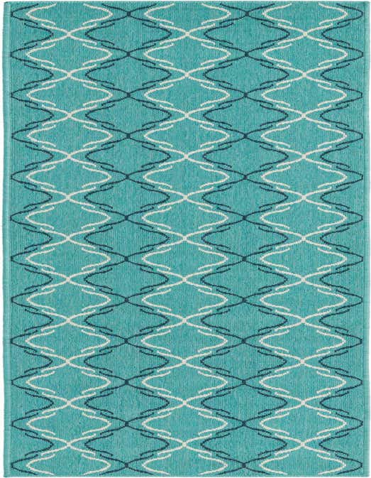 2' x 8' Easy-Clean Trellis Indoor / Outdoor Runner Rug