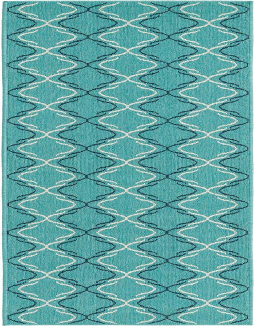 Detail image of 2' x 8' Easy-Clean Trellis Indoor / Outdoor Runner Rug