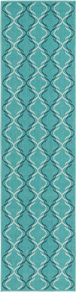 2' x 8' Easy-Clean Trellis Indoor / Outdoor Runner Rug