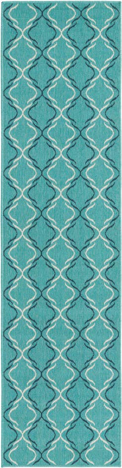 Detail image of 2' x 8' Easy-Clean Trellis Indoor / Outdoor Runner Rug