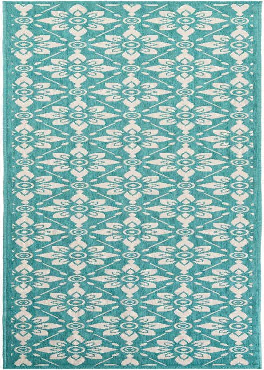 2' 7 x 10' Easy-Clean Trellis Indoor / Outdoor Runner Rug