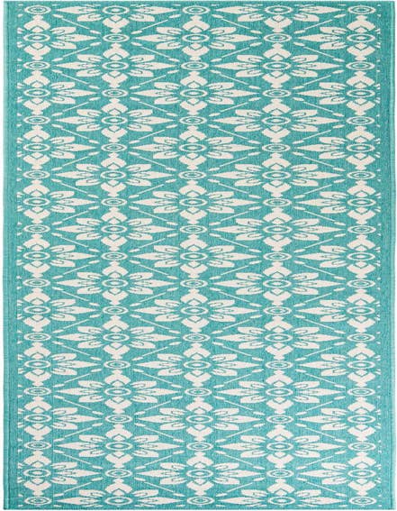 Detail image of 2' 7 x 12' Easy-Clean Trellis Indoor / Outdoor Runner Rug