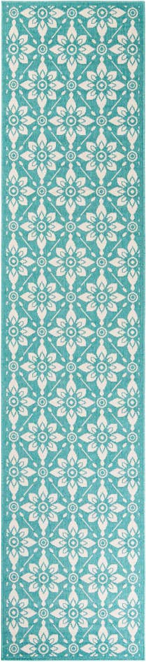 Detail image of 2' 7 x 12' Easy-Clean Trellis Indoor / Outdoor Runner Rug