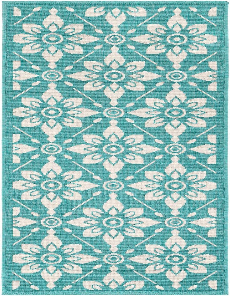 Detail image of 2' x 5' Easy-Clean Trellis Indoor / Outdoor Runner Rug