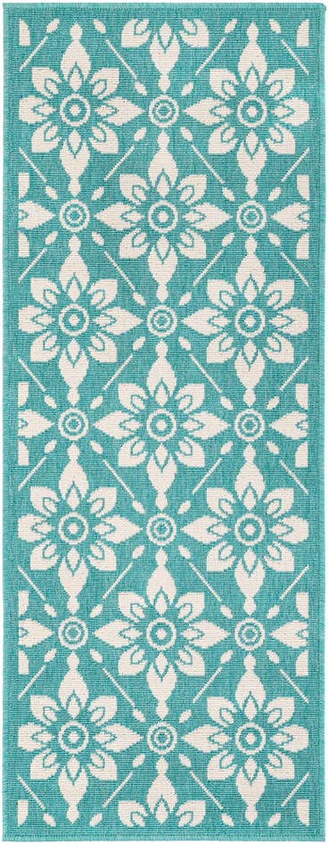 Detail image of 2' x 5' Easy-Clean Trellis Indoor / Outdoor Runner Rug