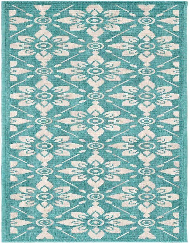 2' x 6' Easy-Clean Trellis Indoor / Outdoor Runner Rug