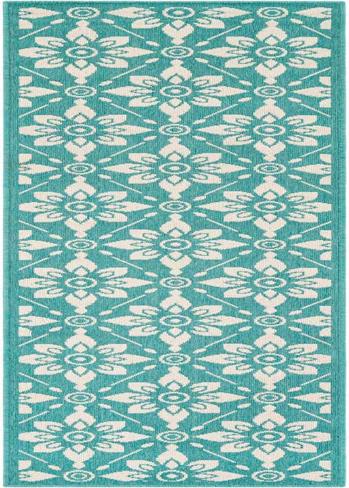2' x 8' Easy-Clean Trellis Indoor / Outdoor Runner Rug