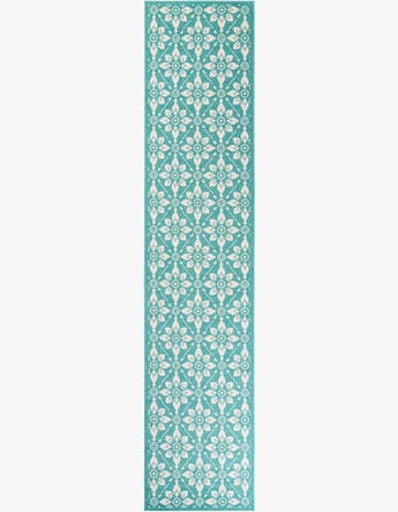 2' 7 x 12' Easy-Clean Trellis Indoor / Outdoor Runner Rug