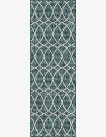 2' x 6' Easy-Clean Trellis Indoor / Outdoor Runner Rug