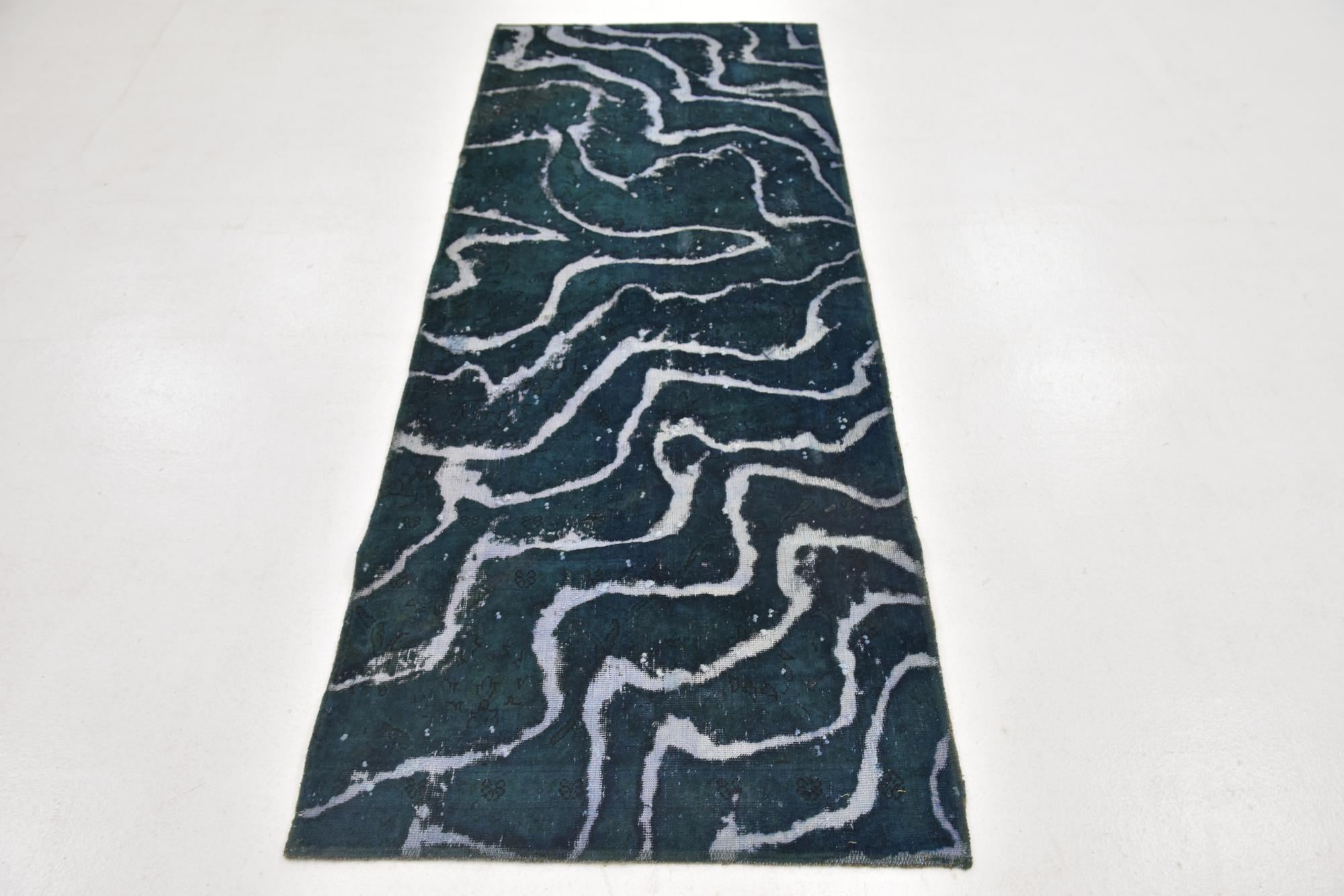 2' 7 x 7' Hand Knotted Ultra Vintage Persian Wool Runner Rug
