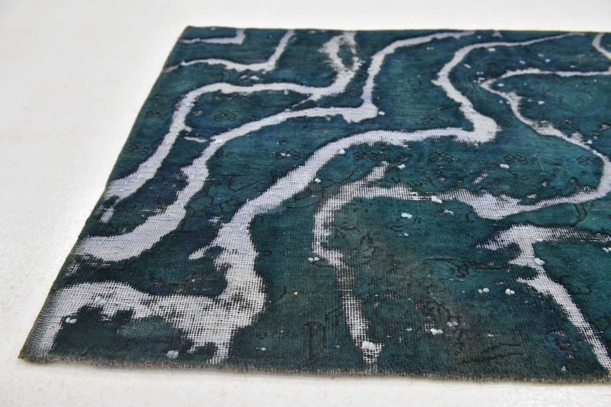 2' 7 x 7' Hand Knotted Ultra Vintage Persian Wool Runner Rug