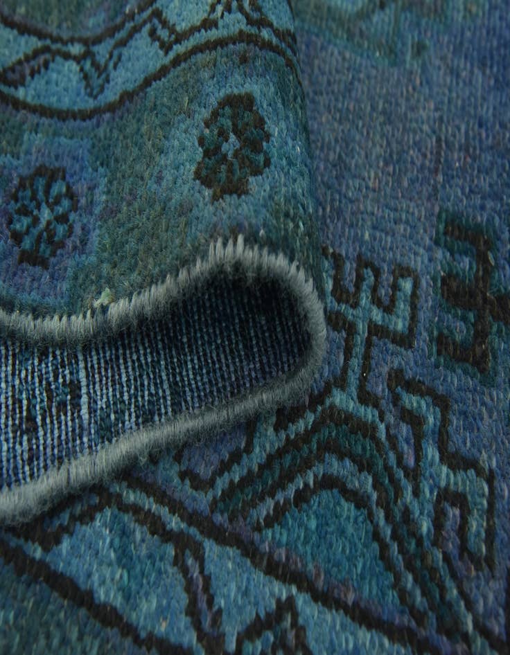 Detail image of 2' 10 x 9' Hand Knotted Ultra Vintage Persian Wool Runner Rug