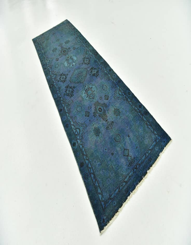 Detail image of 2' 10 x 9' Hand Knotted Ultra Vintage Persian Wool Runner Rug