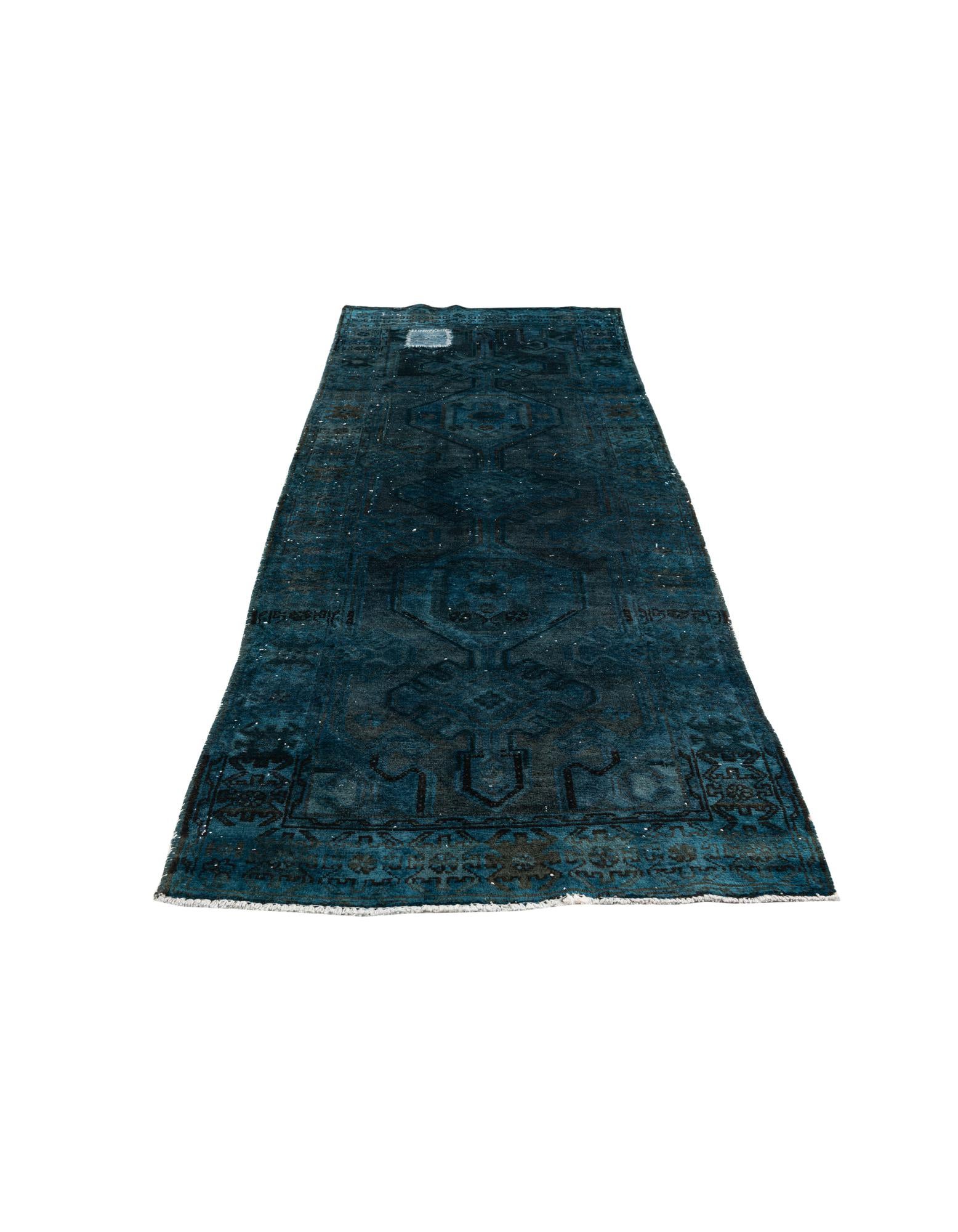 3' 6 x 9' 3 Hand Knotted Ultra Vintage Persian Wool Runner Rug