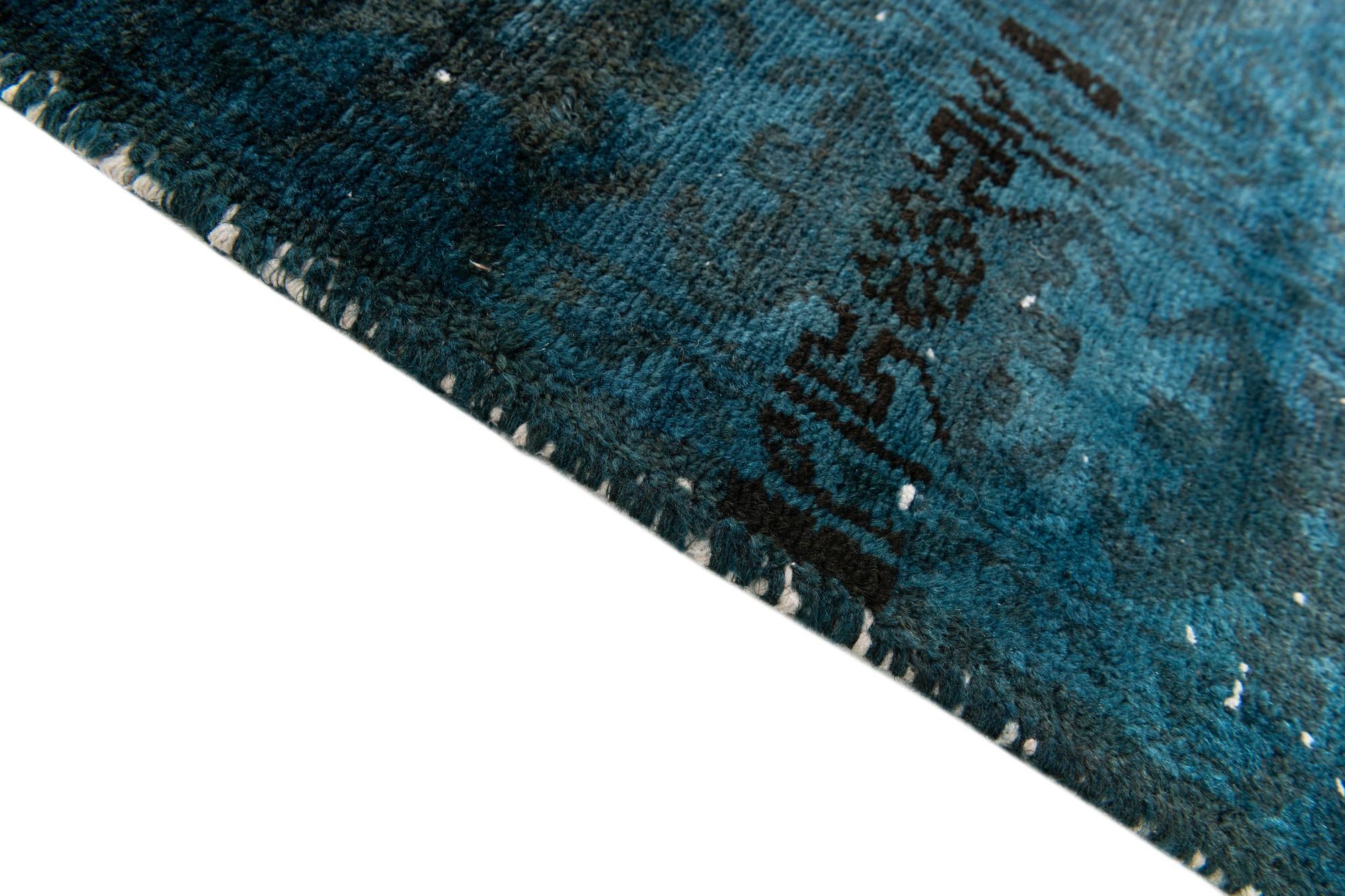 3' 6 x 9' 3 Hand Knotted Ultra Vintage Persian Wool Runner Rug
