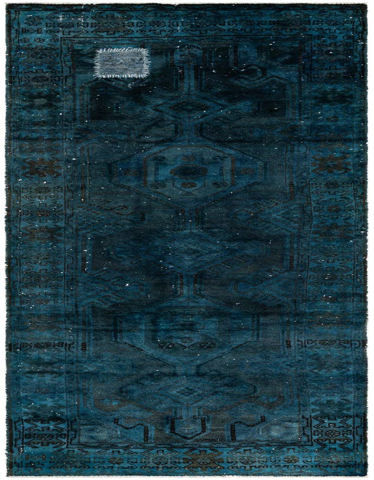 Detail image of 3' 6 x 9' 3 Hand Knotted Ultra Vintage Persian Wool Runner Rug