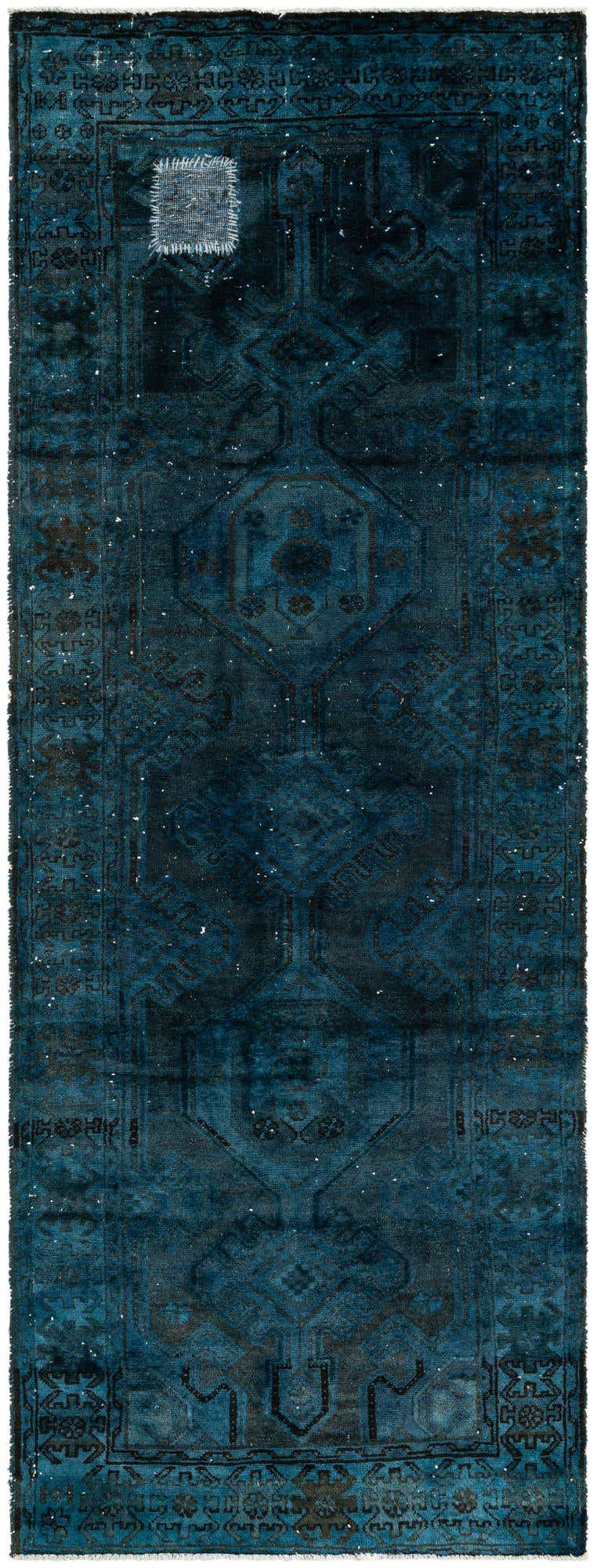 3' 6 x 9' 3 Hand Knotted Ultra Vintage Persian Wool Runner Rug