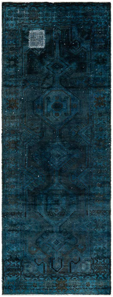 Detail image of 3' 6 x 9' 3 Hand Knotted Ultra Vintage Persian Wool Runner Rug