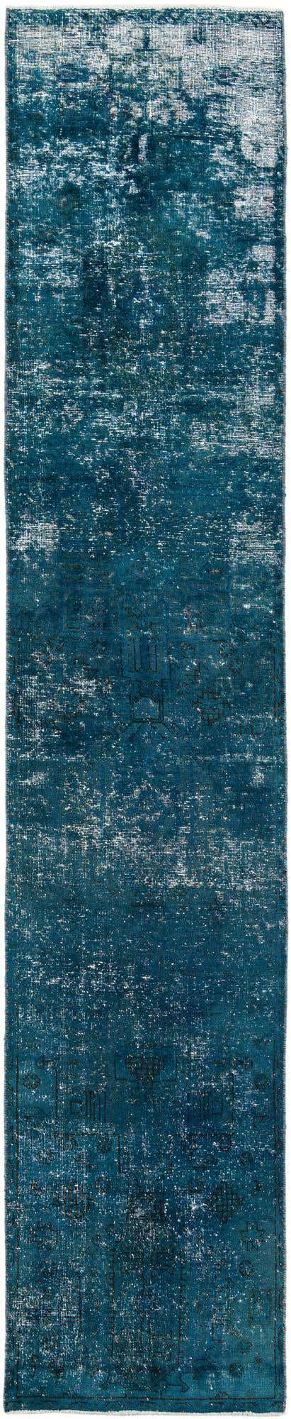 2' 5 x 10' 2 Hand Knotted Ultra Vintage Persian Wool Runner Rug