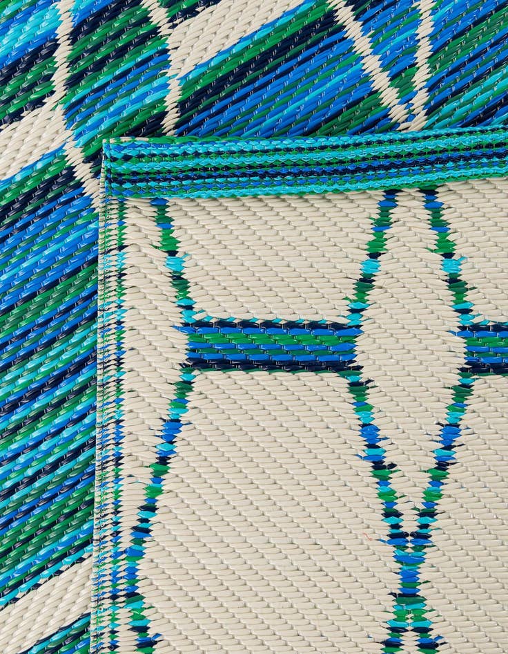 Detail image of 2' x 6'  Washable Vista Breeze Indoor / Outdoor Runner Rug