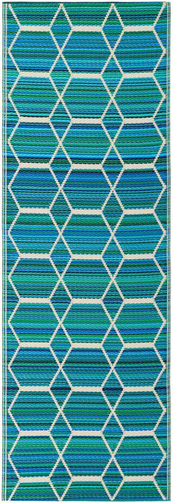 2' x 6' Easy-Clean Vista Breeze Indoor / Outdoor Runner Rug