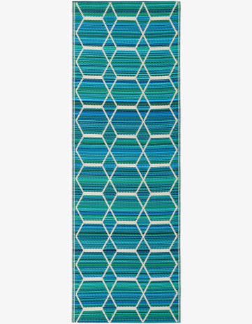 2' x 6' Easy-Clean Vista Breeze Indoor / Outdoor Runner Rug