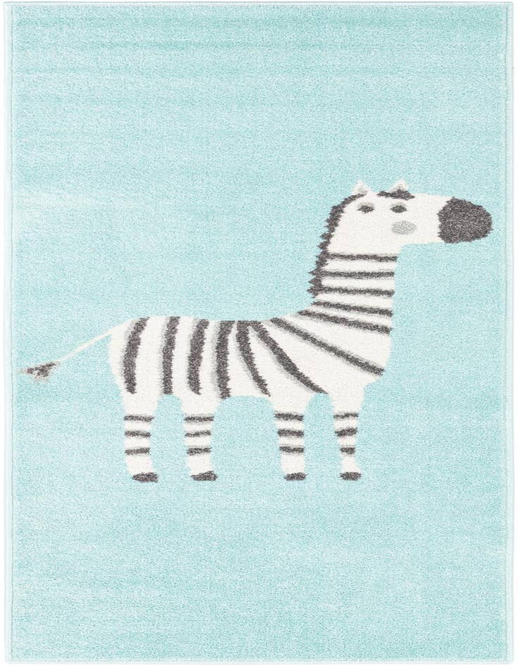 Detail image of 2' 2 x 6' 1 Zebra Whimsy Kids Runner Rug
