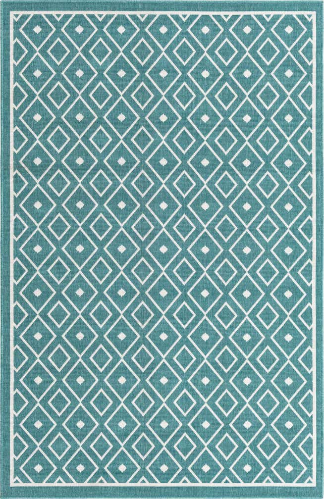 1' 3 x 1' 3 Easy-Clean Trellis Indoor / Outdoor Sample Rug