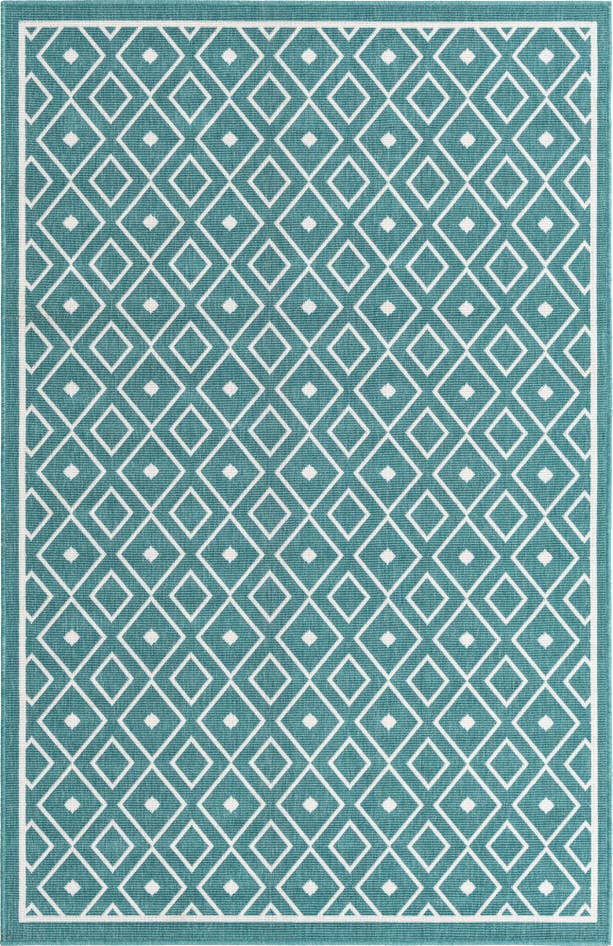 Detail image of 1' 3 x 1' 3 Easy-Clean Trellis Indoor / Outdoor Sample Rug
