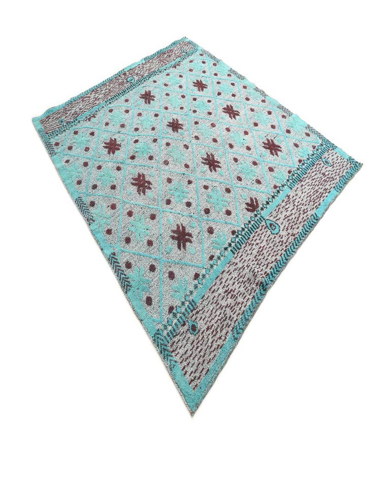 Detail image of 8' 6 x 9' 7  Hand Knotted Darya Wool Square Rug