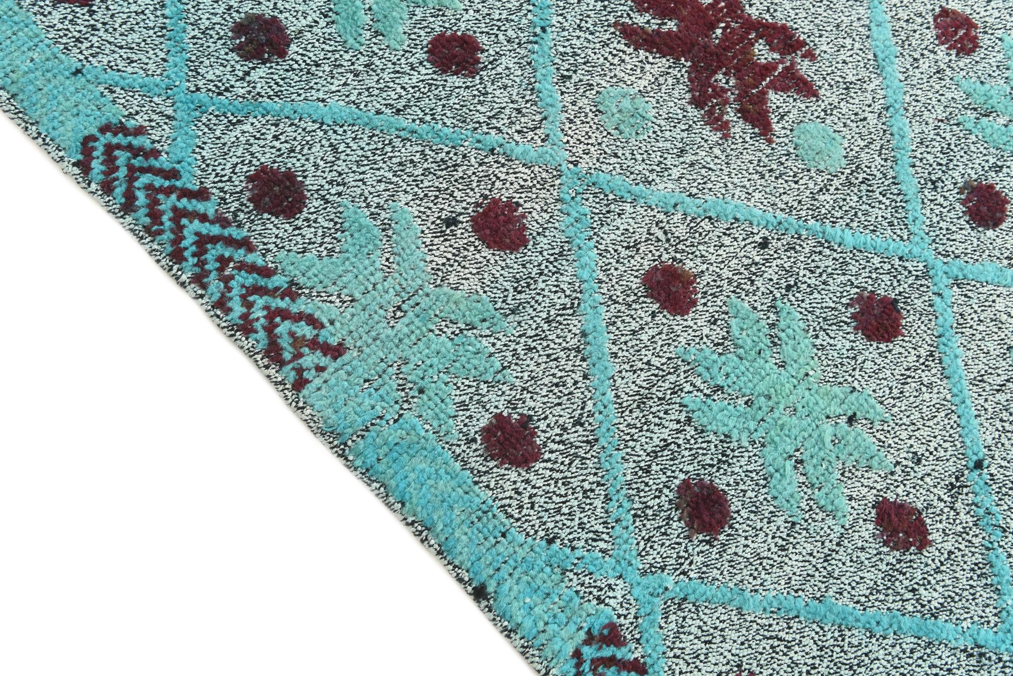 8' 6 x 9' 7 Hand Knotted Darya Wool Square Rug