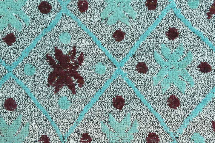 8' 6 x 9' 7 Hand Knotted Darya Wool Square Rug