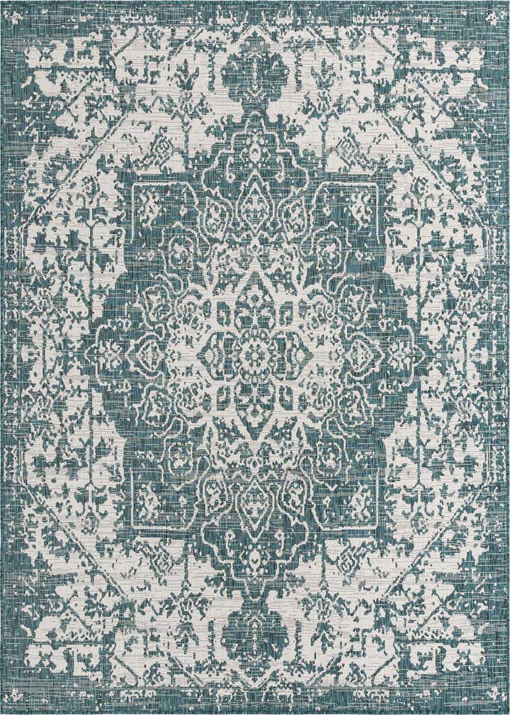 7' 10 x 7' 10 Easy-Clean Jill Zarin Dubai Indoor / Outdoor Square Rug