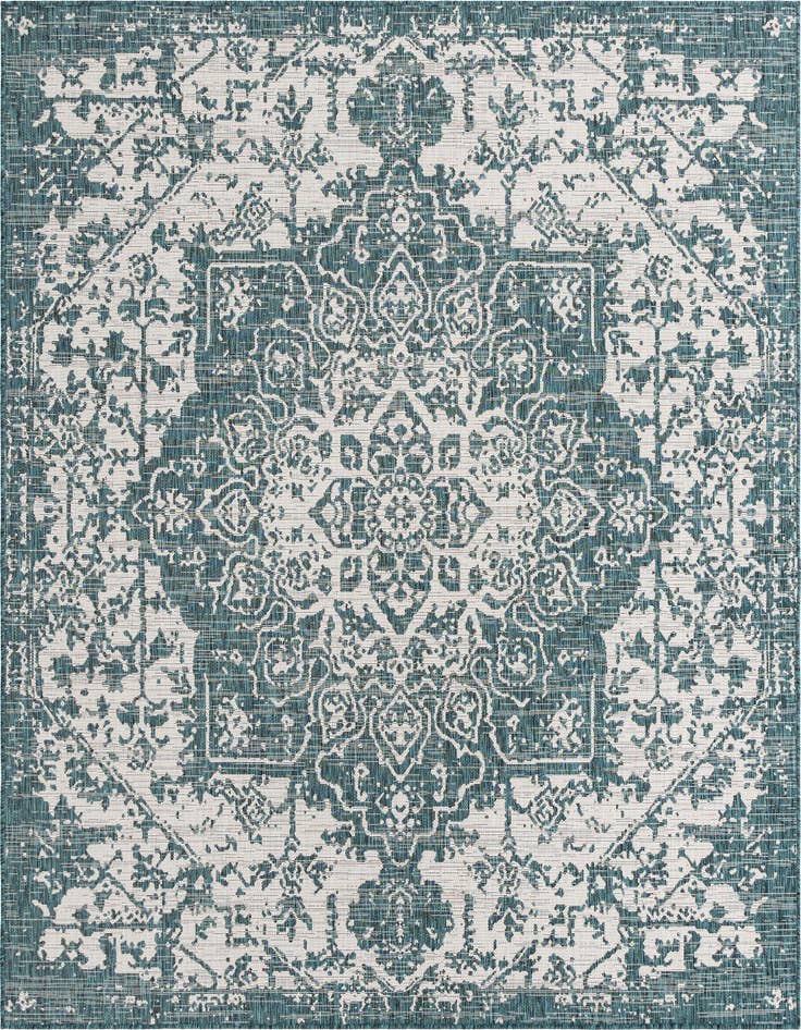 Detail image of 7' 10 x 7' 10 Easy-Clean Jill Zarin Dubai Indoor / Outdoor Square Rug