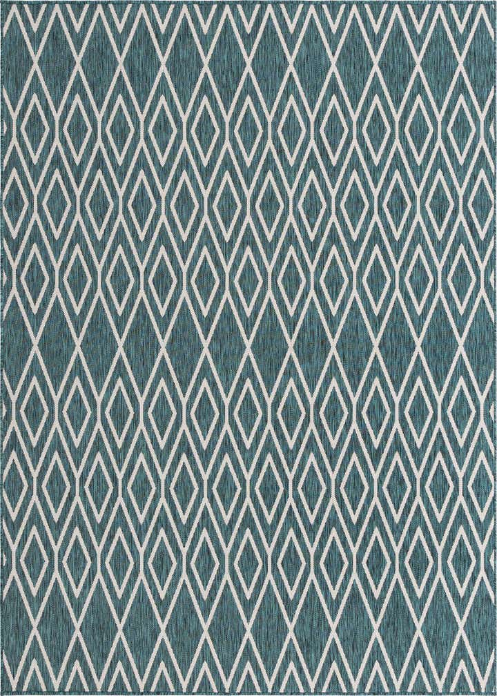 7' 10 x 7' 10 Easy-Clean Jill Zarin Turks and Caicos Indoor / Outdoor Square Rug