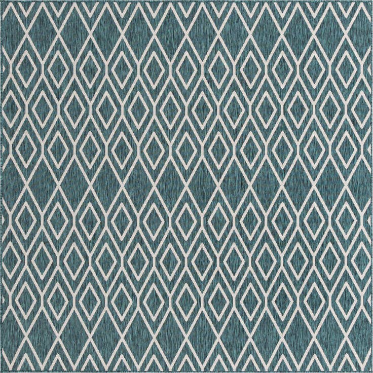 Detail image of 7' 10 x 7' 10 Easy-Clean Jill Zarin Turks and Caicos Indoor / Outdoor Square Rug