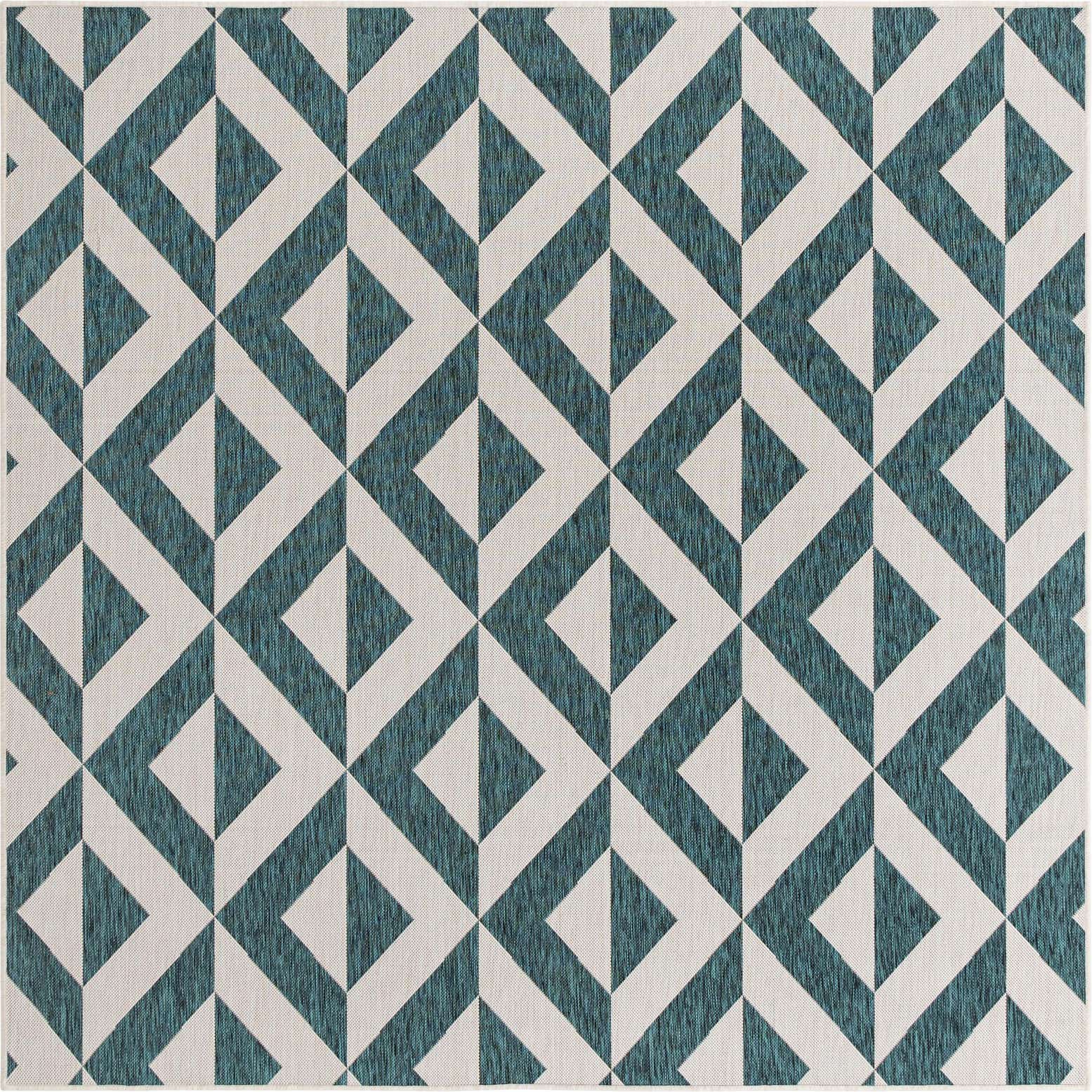 7' 10 x 7' 10 Easy-Clean Jill Zarin Napa Indoor / Outdoor Square Rug
