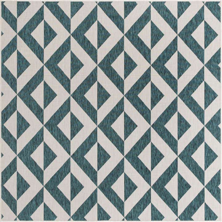7' 10 x 7' 10 Easy-Clean Jill Zarin Napa Indoor / Outdoor Square Rug