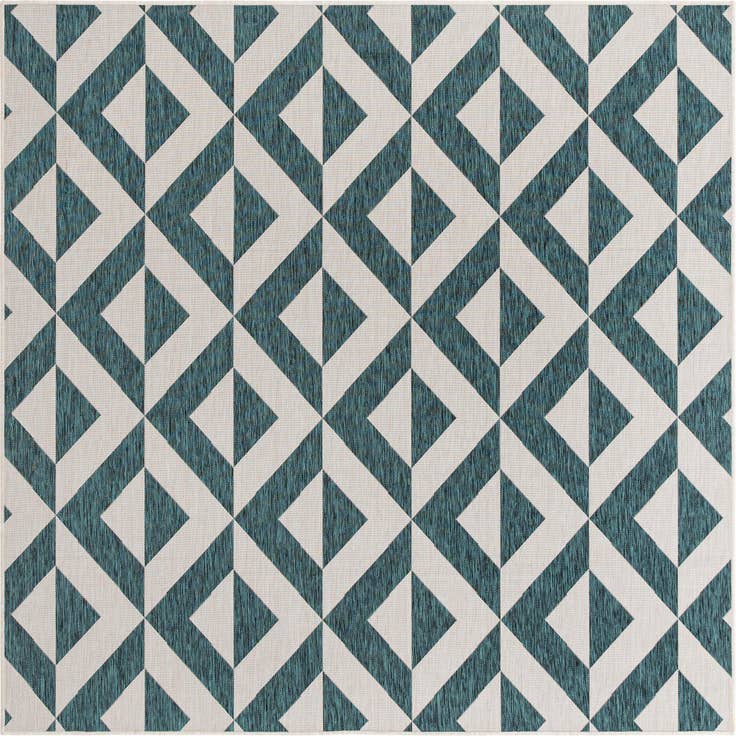 Detail image of 7' 10 x 7' 10 Easy-Clean Jill Zarin Napa Indoor / Outdoor Square Rug