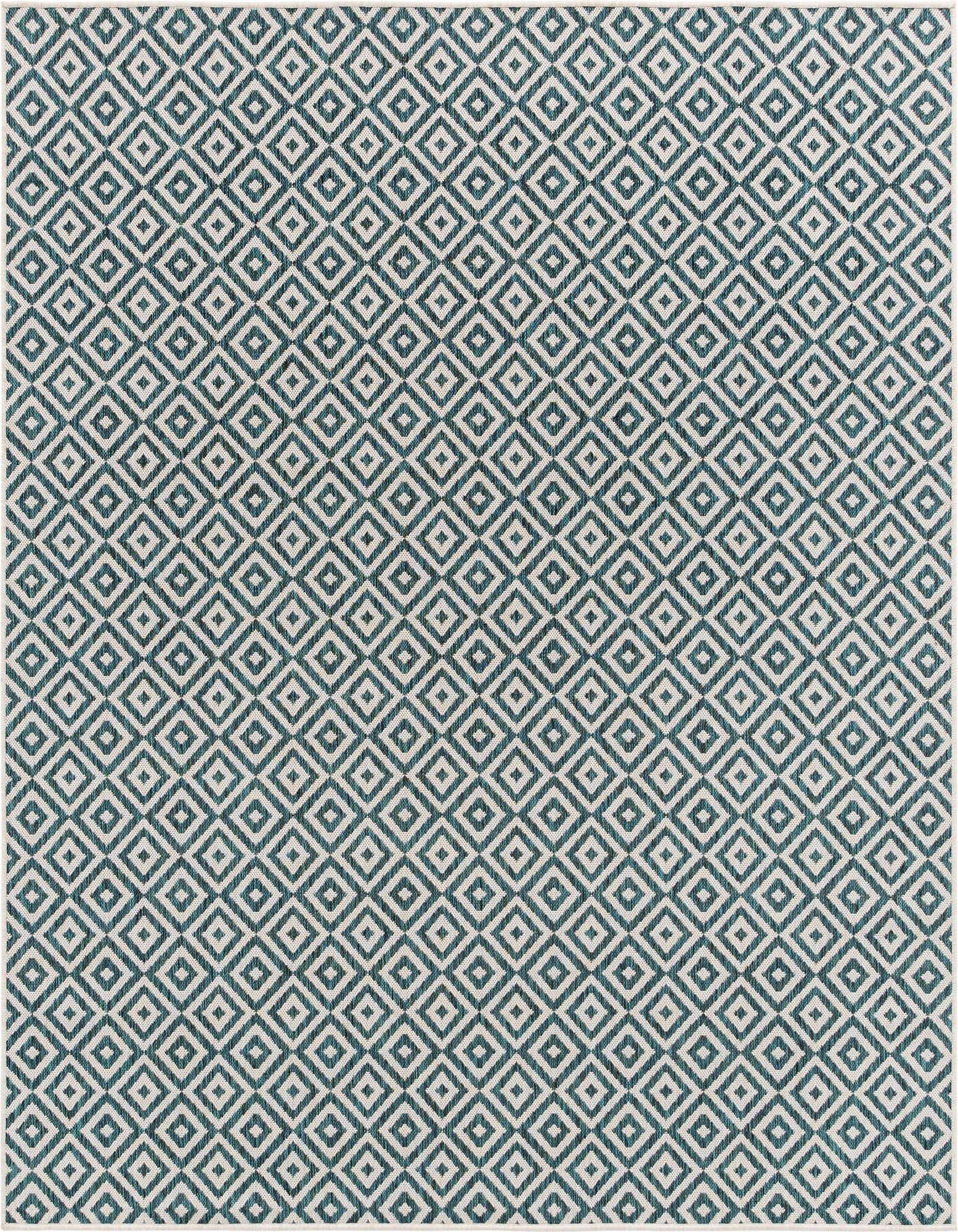 7' 10 x 7' 10 Easy-Clean Jill Zarin Costa Rica Indoor / Outdoor Square Rug