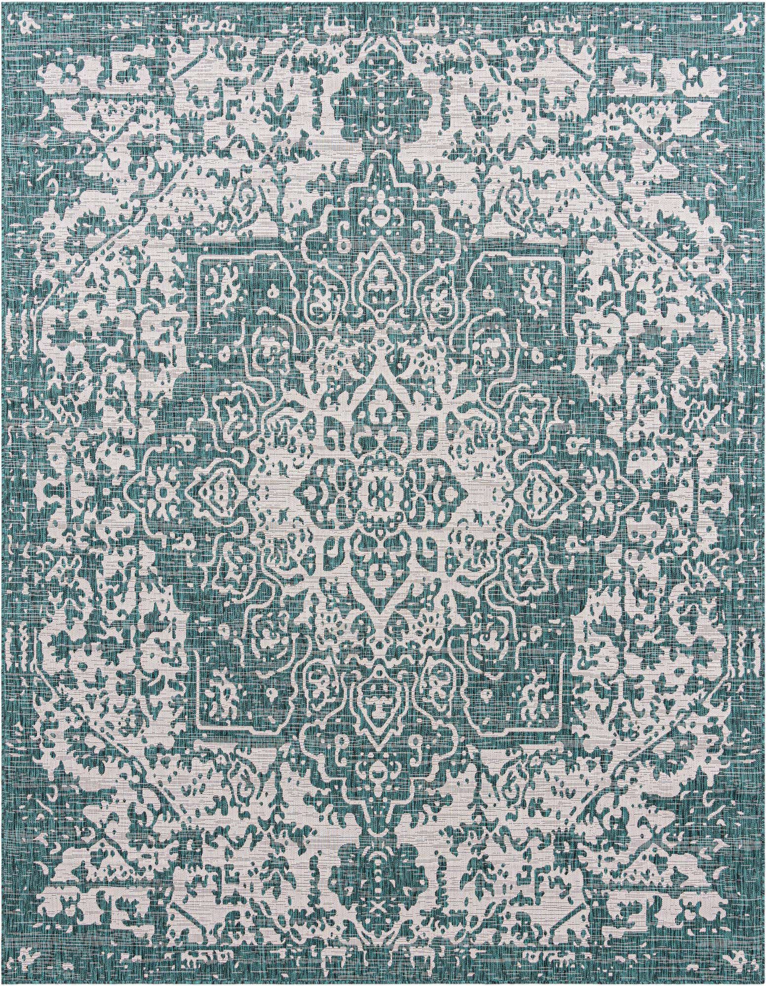 10' 8 x 10' 8 Easy-Clean Jill Zarin Dubai Indoor / Outdoor Square Rug