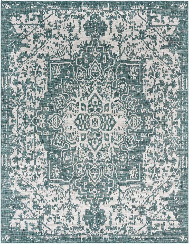 Detail image of 13' x 13' Easy-Clean Jill Zarin Dubai Indoor / Outdoor Square Rug
