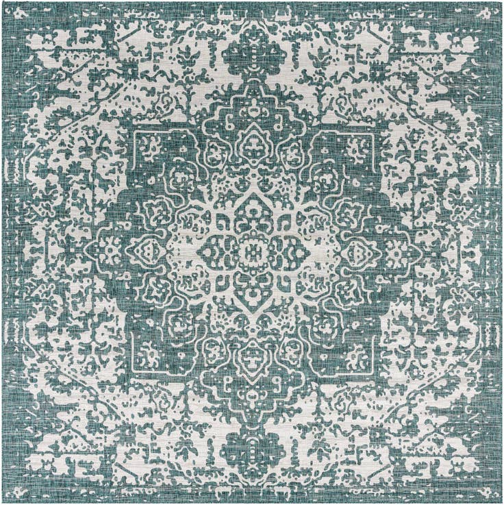 Detail image of 13' x 13' Easy-Clean Jill Zarin Dubai Indoor / Outdoor Square Rug