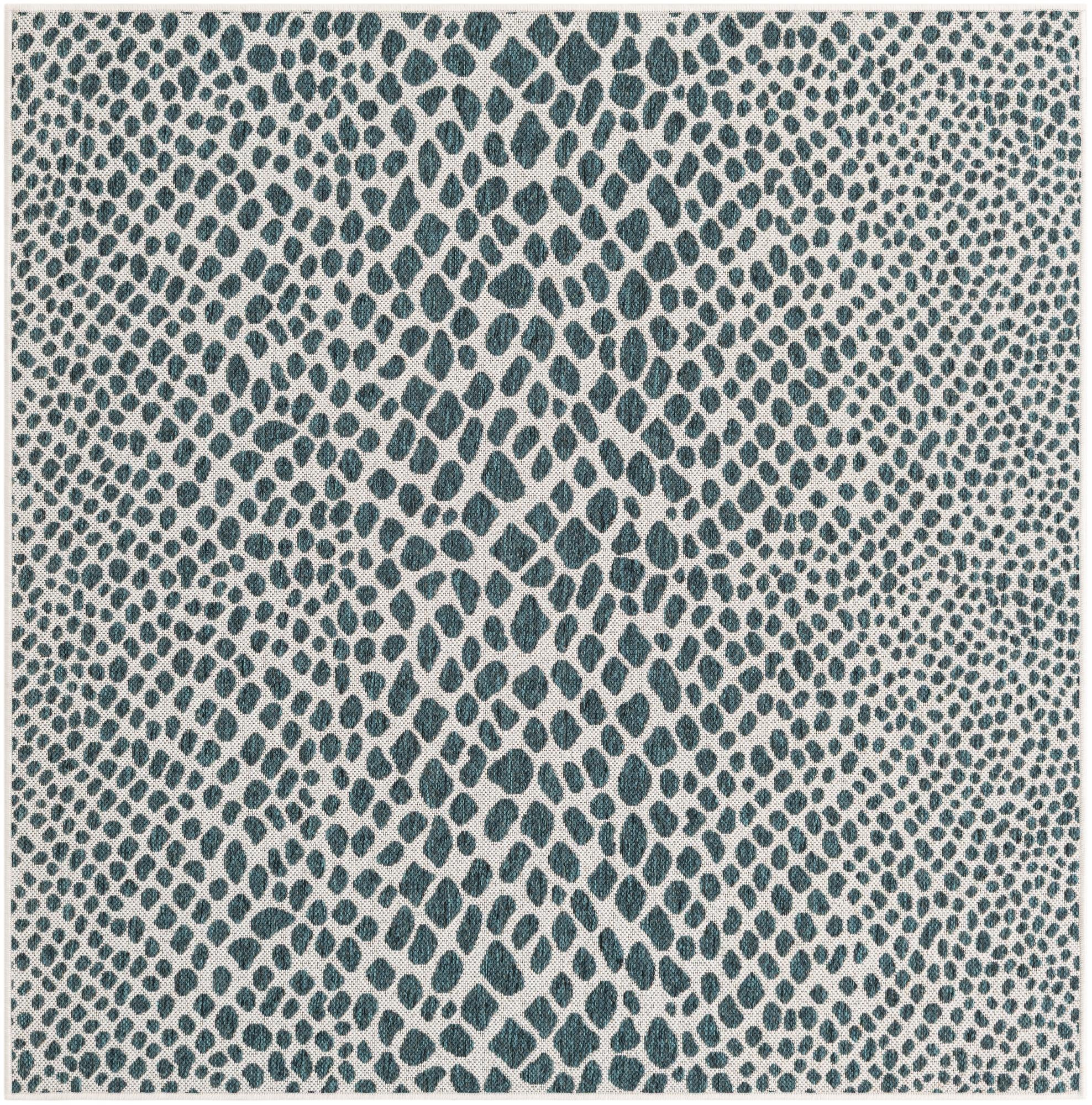 5' 3 x 5' 3  Washable Jill Zarin Indoor / Outdoor Square Rug