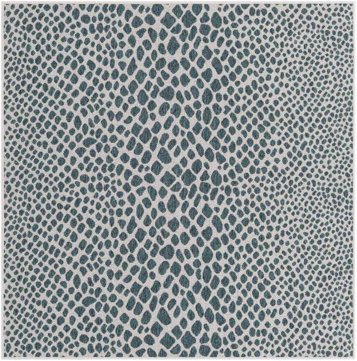 5' 3 x 5' 3 Easy-Clean Jill Zarin Indoor / Outdoor Square Rug