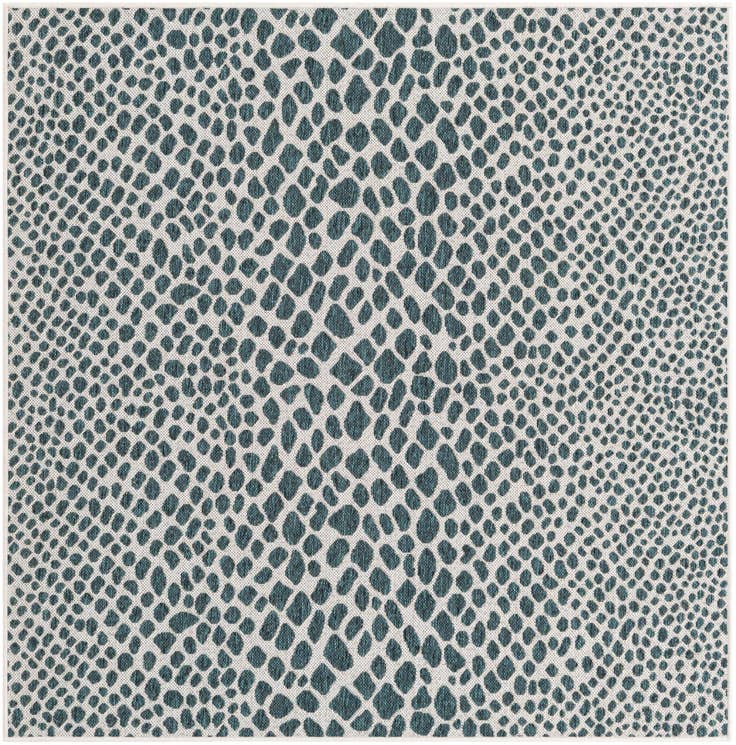 Detail image of 5' 3 x 5' 3 Easy-Clean Jill Zarin Indoor / Outdoor Square Rug
