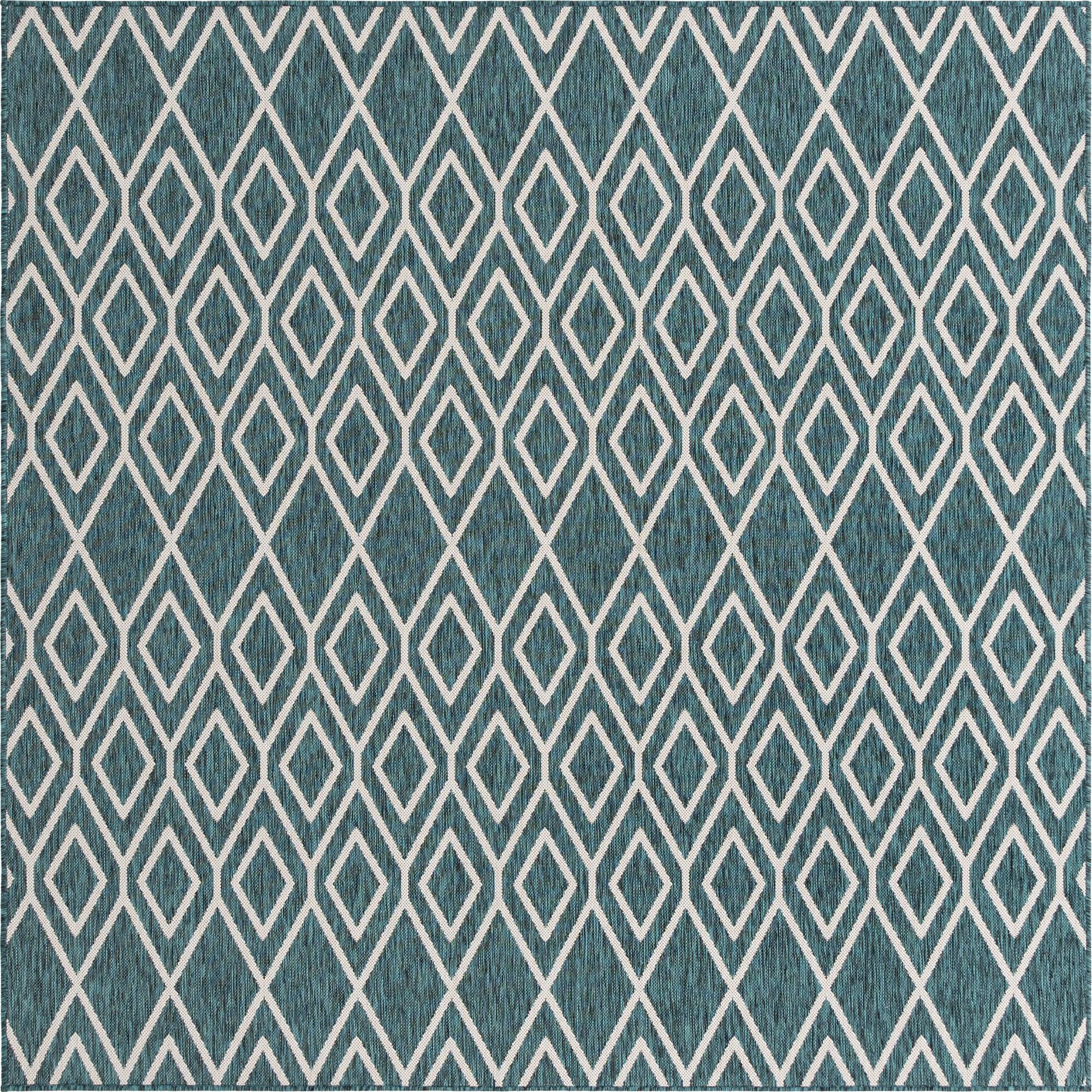 7' 10 x 7' 10  Washable Jill Zarin Turks and Caicos Indoor / Outdoor Square Rug