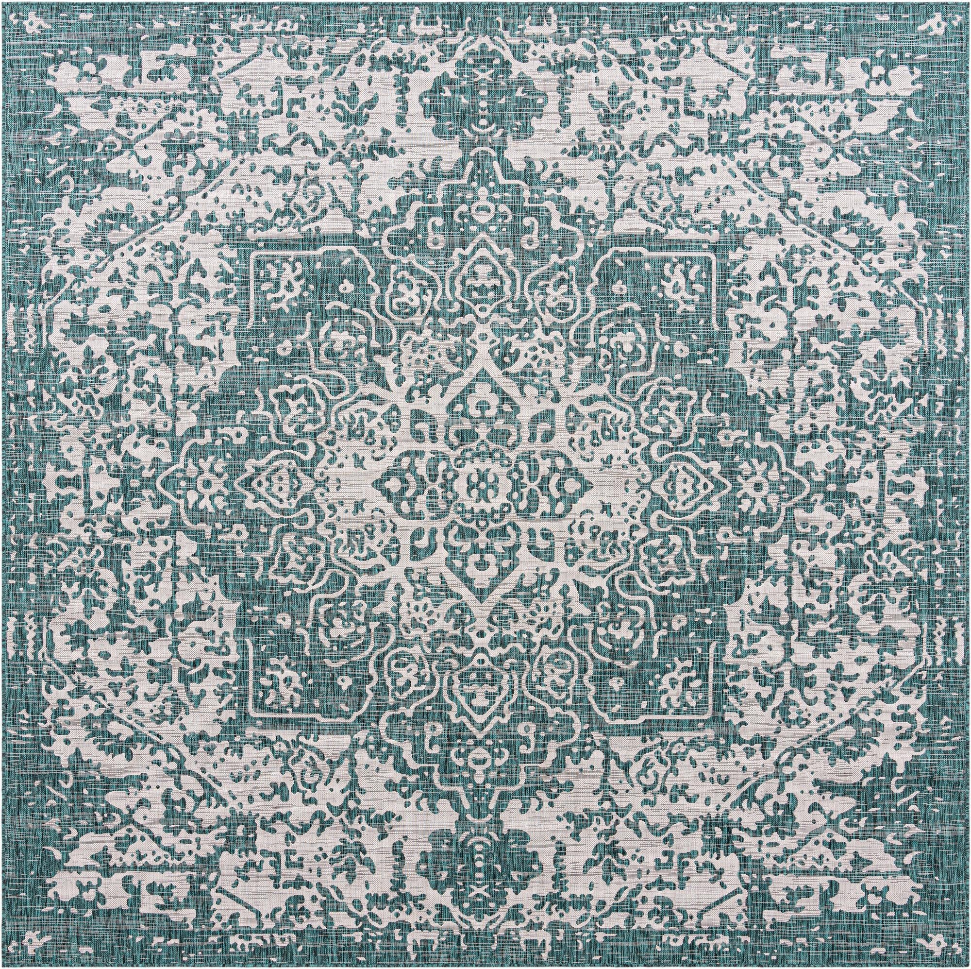 10' 8 x 10' 8  Washable Jill Zarin Dubai Indoor / Outdoor Square Rug